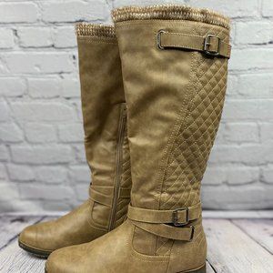 Shoe Dazzle Quilted Riding Boot